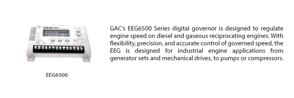 GAC EEG6500 Universal Digital Governor information
